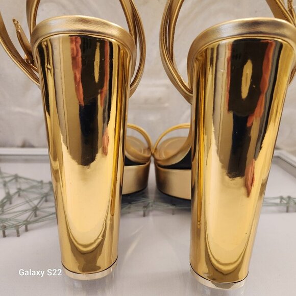 Jessica Rich " Love " Platform Heels. NIB. Gold. Size EU 41/US 11. - Picture 7 of 12